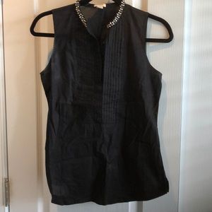 J crew embellished tank top
